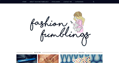 Desktop Screenshot of fashionfumblings.com